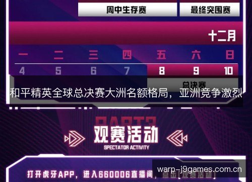 和平精英全球总决赛大洲名额格局,亚洲竞争激烈 和平精英全球总决赛大洲名额格局,亚洲竞争激烈